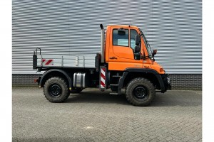 Mercedes-Benz Unimog U300 Kiepbak, 1200 uren Sold/Verkocht