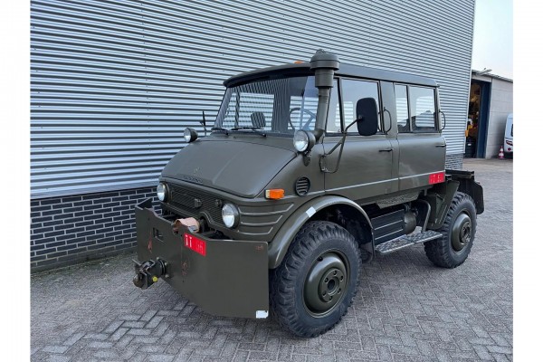 Mercedes-Benz Unimog 406 Doka Vliegtuigsleper Nieuwstaat!