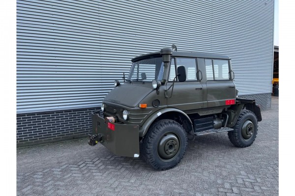 Mercedes-Benz Unimog 406 Doka Vliegtuigsleper Nieuwstaat!