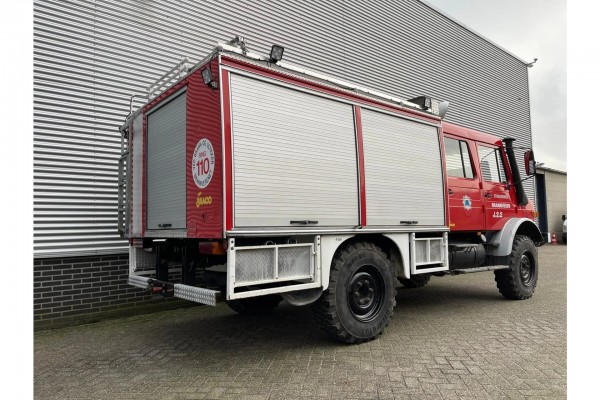 Mercedes-Benz Unimog U1300L Doka Brandweer in Topstaat!