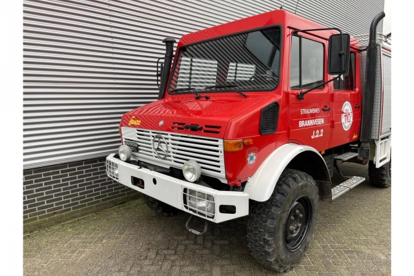 Mercedes-Benz Unimog U1300L Doka Brandweer in Topstaat!