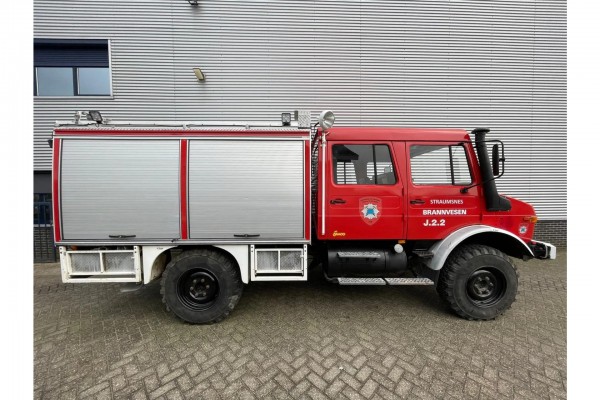 Mercedes-Benz Unimog U1300L Doka Brandweer in Topstaat!