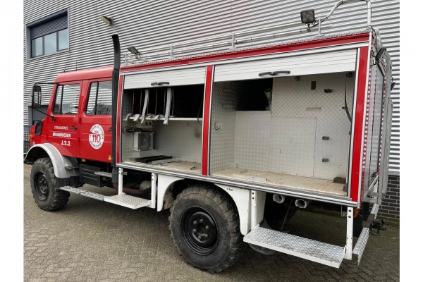 Mercedes-Benz Unimog U1300L Doka Brandweer in Topstaat!