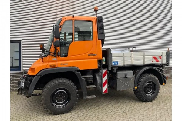 Mercedes-Benz Unimog U300 Kiepbak, 1200 uren Sold/Verkocht